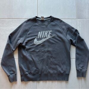 Nike Men's Dark Gray Crewneck Sweater
